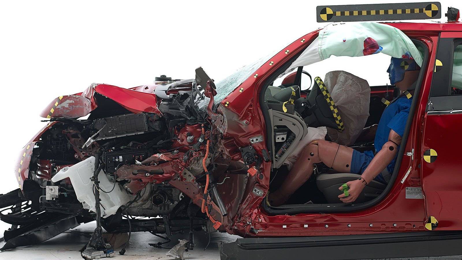 To test a car from front side with dummy